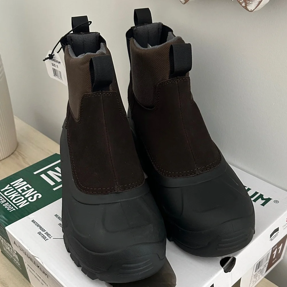 Staheekum Men's Yukon Waterproof Winter Boots - Brown and Black
